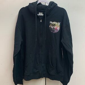 New Hurly XL Hoody Zipper Black
